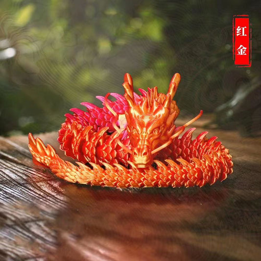 3D printed Chinese dragon model toy